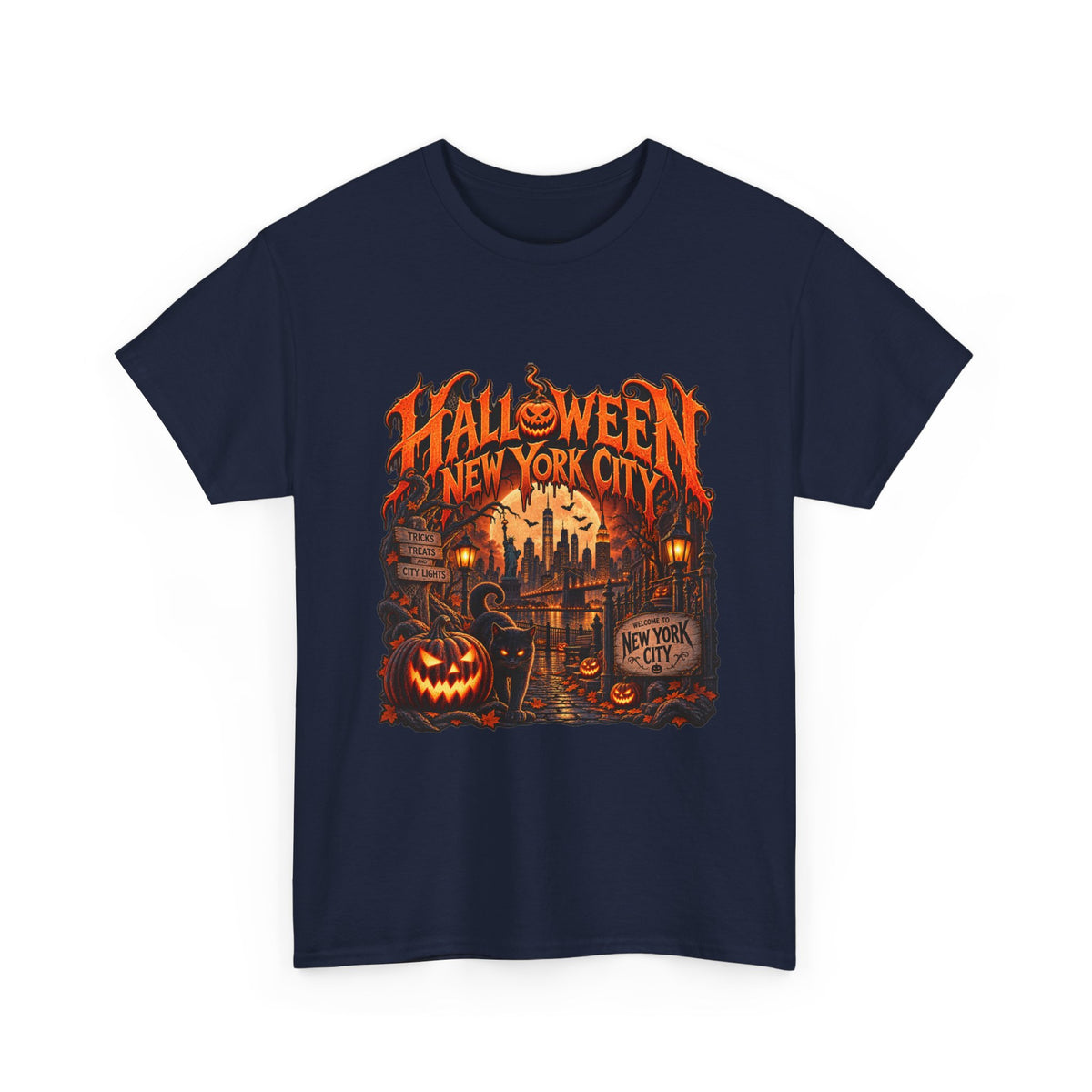 Halloween NYC Graphic Tee | Unisex Heavy Cotton Shirt