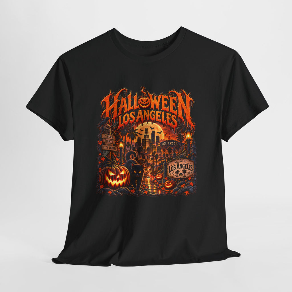 Halloween Los Angeles Graphic Tee | Unisex Heavy Cotton T-Shirt
